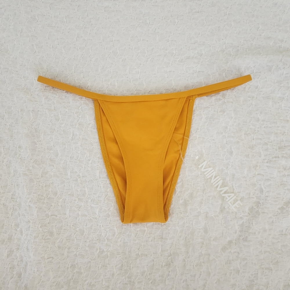 minimale animale tangerine orange bikini bottoms